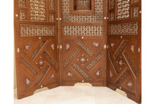 Solid wood mashrabiya room divider, custom made to order