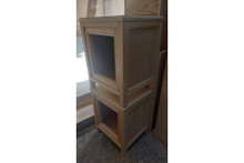 Custom mashrabiya bedside table — hand-carved Egyptian mashrabiya woodwork