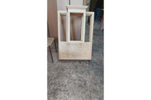 Mashrabiya window screen — full view of the handcrafted wooden panel