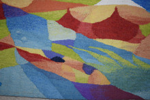 Abstract Fish handwoven tapestry — view 3
