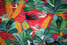 4.2 FT Handwoven Tapestry - Egyptian Wall Hanging Art Kilim - Red Pond Bird