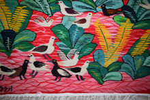 Water Birds among the Leaves handwoven tapestry — view 16