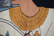 Ancient Egyptian Figure with Lotus handwoven tapestry — view 7