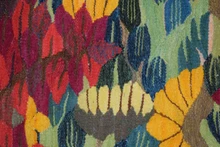 5.2 FT Egyptian Handwoven Wall Hanging - Sunflower & Red Tree Tapestry Kilim
