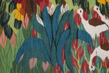 5.2 FT Egyptian Handwoven Wall Hanging - Sunflower & Red Tree Tapestry Kilim