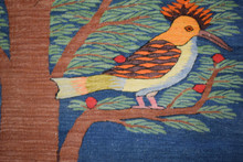 Tree of Life with Five Birds handwoven tapestry — view 11