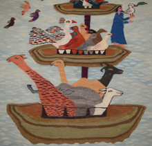 Noah's Ark handwoven tapestry — view 3