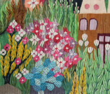 Village Oasis with Pigeon Towers handwoven tapestry — view 11