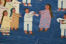 Village Wedding Celebration handwoven tapestry — view 3