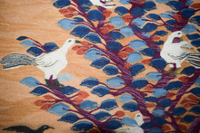 Tree of Birds with Animals at the River handwoven tapestry — view 7