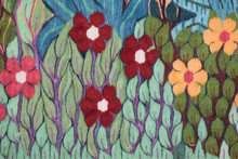 Flower Garden and Birds handwoven tapestry — view 4