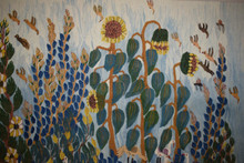 Sunflowers and Geese handwoven tapestry — view 10
