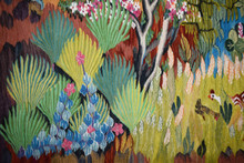 River Garden in Bloom with Geese handwoven tapestry — view 6
