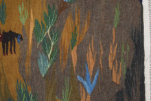 Night Village under the Moon handwoven tapestry — view 5