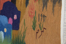 Night Village under the Moon handwoven tapestry — view 6