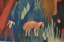 Night Village under the Moon handwoven tapestry — view 8