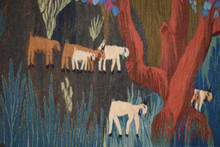 Night Village under the Moon handwoven tapestry — view 9