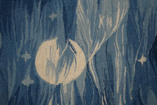 Night Village under the Moon handwoven tapestry — view 17