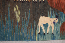 Night Village under the Moon handwoven tapestry — view 20