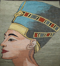Nefertiti handwoven tapestry — view 2
