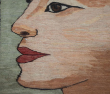 Nefertiti handwoven tapestry — view 3