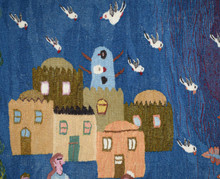 Great Tree over the Village handwoven tapestry — view 10