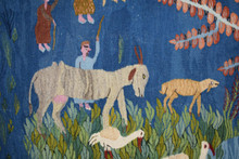 Great Tree over the Village handwoven tapestry — view 12