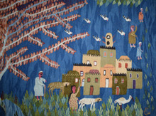 Great Tree over the Village handwoven tapestry — view 18