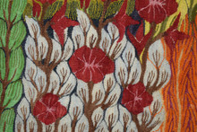 Blossom Tree Garden by the Pond handwoven tapestry — view 12