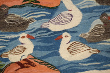 Tree of Birds over the Water handwoven tapestry — view 9