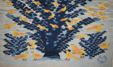Spreading Tree with Small Birds handwoven tapestry — view 12