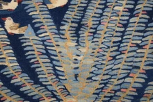 Handwoven Egyptian Kilim Tapestry Wall Hanging Wool Folk Art Decor 2.9FT Village
