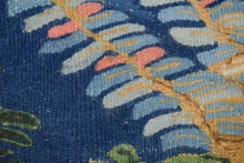 Handwoven Egyptian Kilim Tapestry Wall Hanging Wool Folk Art Decor 2.9FT Village