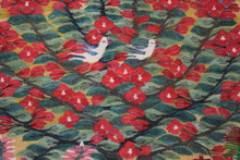 Egyptian Wool Tapestry Wall Haging-Handwoven Kilim Folk Art Rug 3.7 FT Handmade
