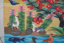 Flowering Tree over the Duck Pond handwoven tapestry — view 5