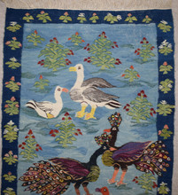 Egyptian Kilim Wall Hanging-Handwoven Tapestry-Wool Loomed Home Decor 4.2 FT