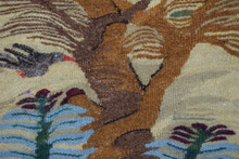 Egyptian Kilim Tapestry Wall Hanging Handwoven Wool Runner Art Decor 7.3 FT