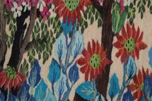 6.8 FT Handwoven Egyptian Kilim Rug Wall Hanging Tapestry Garden Ducks Flowers