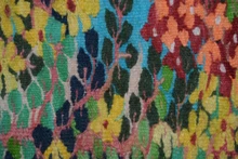 6.2 FT Handwoven Egyptian Kilim Rug Wall Hanging Tapestry Garden Flowers Birds
