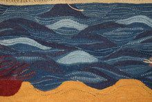 Nile Sunset with Fish and Birds handwoven tapestry — view 7