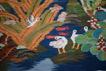 Flowering Garden with Ducks handwoven tapestry — view 10
