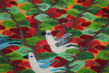2.7 FT Handwoven Egyptian Kilim Rug Tapestry Wall Hanging Birds Ducks Pond Tree