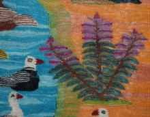 Birds and Ducks by the Pond handwoven tapestry — view 11