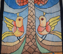 Date Palm and Birds handwoven tapestry — view 8