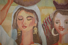 Women Carrying Water Jars handwoven tapestry — view 5