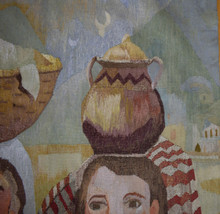 Women Carrying Water Jars handwoven tapestry — view 9