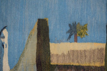 Village Street Scene handwoven tapestry — view 7