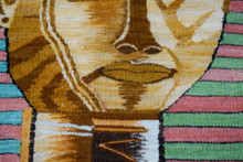 King tut-tutankhamun-egypt-hand woven tapestry wall hanging-wool kilim rug