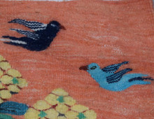 Hand woven 1.8 ft wall hanging tapestry-egyptian folk art-home decor kilim rug-