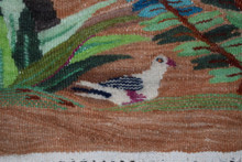 Hand woven 1.8 ft wall hanging tapestry-egyptian folk art-home decor kilim rug-